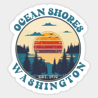 OCEAN SHORES WASHINGTON Sticker